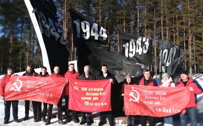 Олег Лебедев принял участие в мероприятиях, посвящённых Дню защитника Отечества, в Псковской области - на родине Знамени Победы