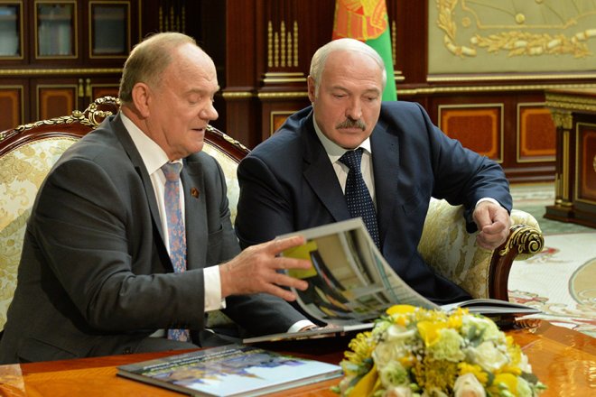 Г.А. Зюганов поздравил А.Г. Лукашенко с семидесятилетним юбилеем