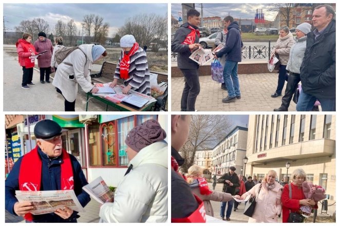 В Тульской области коммунисты продолжают агитационные рейды Народного референдума!