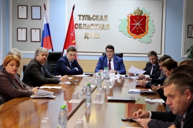 Алексей Лебедев провел очередное заседание Комитета по местному самоуправлению Тульской областной Думы