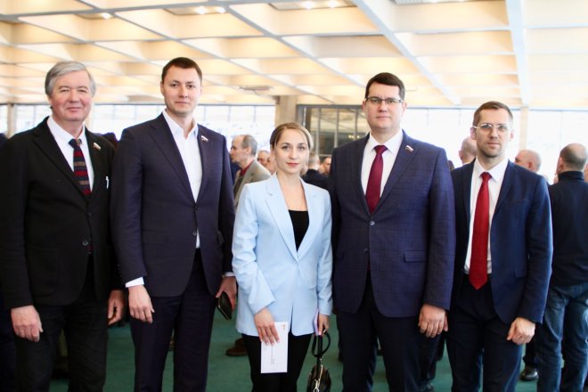Депутаты фракции КПРФ в Тульской областной Думе Алексей Лебедев и Светлана Белоус приняли участие в торжественном мероприятии, посвященном Дню защитника Отечества