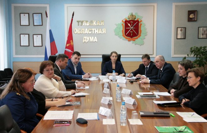 В Тульской областной Думе обсудили новую региональную награду
