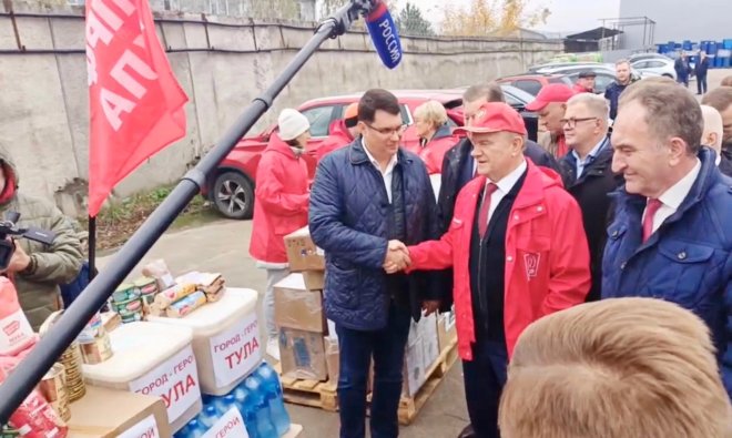 Первый секретарь Тульского обкома КПРФ, депутат Тульской областной Думы Алексей Лебедев: «Будем помогать Донбассу до полной Победы»