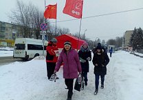Новомосковский штаб поддержки Павла Грудинина провел пикеты в трех районах города