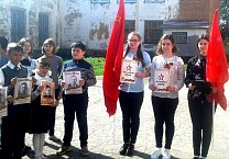 Пионеры и коммунисты провели в Богородицке праздничное мероприятие в честь Дня Победы