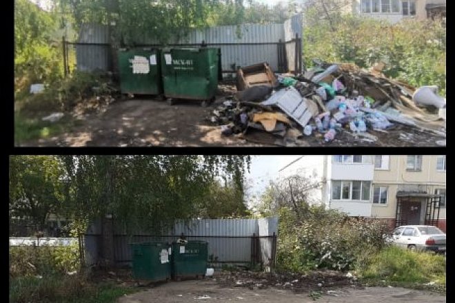 В Донском убрали мусорные площадки после рейдов коммунистов
