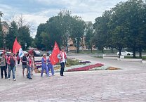 Тульский обком провел патриотический автопробег «За Родину! За народ России! За нашу Победу!»
