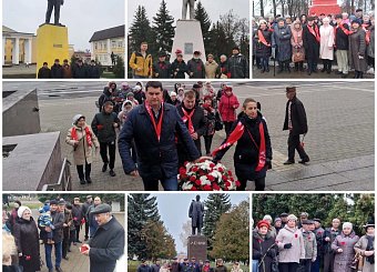 Тульские коммунисты отметили 105-летие Великого Октября автопробегом, возложениями и субботниками в районах области и круглым столом в Туле, на котором выступили Н.В. Арефьев и С. Удальцов Тульские коммунисты отметили 105-летие Великого Октября автопробегом, возложениями и субботниками в районах области и круглым столом в Туле, на котором выступили Н.В. Арефьев и С. Удальцов