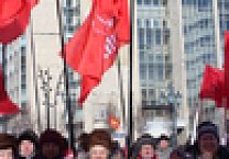 Коммунисты Тульской области приняли участие в шествии и митинге в Москве  в честь 23 февраля