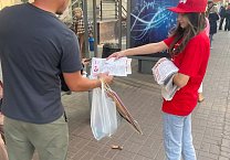 В Тульской области продолжается раздача партийной печати