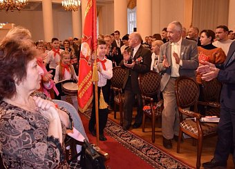 Торжественное собрание в честь 100-летия Великого Октября.