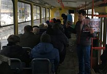 Новый формат агитации в Туле Новый формат агитации в Туле