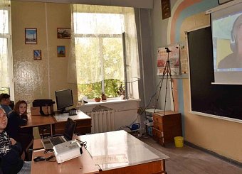 Тульский обком КПРФ организовал для кимовских школьников телемост со знаменитым полярником Виктором Боярским