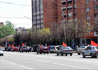 Автопробег в честь Дня Победы