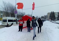 Новомосковский штаб поддержки Павла Грудинина провел пикеты в трех районах города