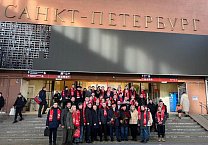 Делегация ЦК КПРФ во главе с Г.А. Зюгановым и Н.М. Харитоновым прибыла с рабочим визитом в Санкт-Петербург