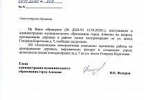 По запросу депутата-коммуниста кронировали деревья в Алексине По запросу депутата-коммуниста кронировали деревья в Алексине