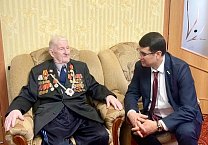 Тульский обком КПРФ поздравил ветерана Великой Отечественной войны А.И. Тимофеева с Днем Победы