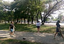 Тульские коммунисты провели в областном центре серию одиночных пикетов в поддержку Павла Грудинина