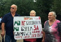 В Донском прошел митинг против пенсионной «реформы»