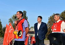 Митинг в рабочем поселке Грицовский