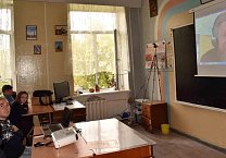 Тульский обком КПРФ организовал для кимовских школьников телемост со знаменитым полярником Виктором Боярским
