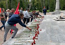 Новомосковские коммунисты провели акцию, посвященную 80-й годовщине Победы во Второй Мировой войне над фашисткой Германией и милитаристской Японией Новомосковские коммунисты провели акцию, посвященную 80-й годовщине Победы во Второй Мировой войне над фашисткой Германией и милитаристской Японией