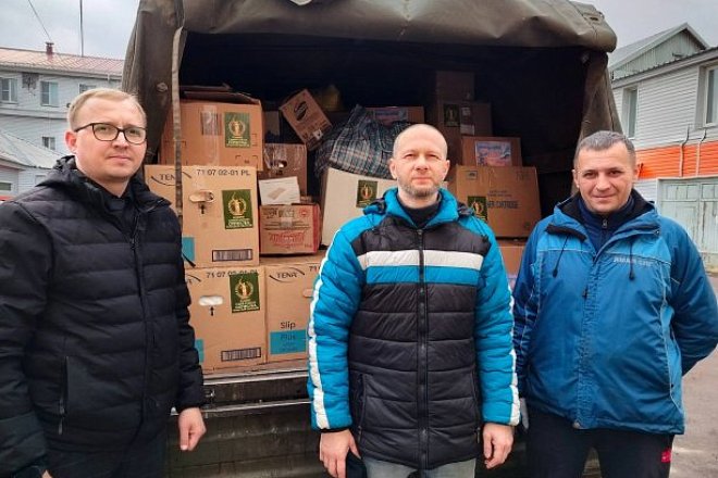 Тульские коммунисты приняли участие в отправке помощи для защитников Курского приграничья