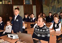 Тульский обком КПРФ организовал для кимовских школьников телемост со знаменитым полярником Виктором Боярским