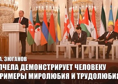 Г.А. Зюганов: "Пчела демонстрирует человеку примеры миролюбия и трудолюбия"