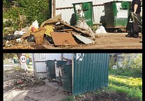 В Донском убрали мусорные площадки после рейдов коммунистов