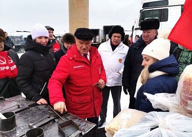 Печки от коммунистов - рабочих тульских предприятий отправились на Донбасс в составе 105-го гуманитарного конвоя КПРФ
