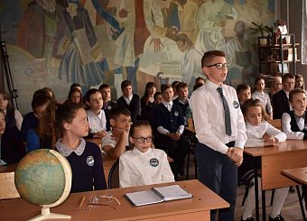 Тульский обком КПРФ организовал для кимовских школьников телемост со знаменитым полярником Виктором Боярским