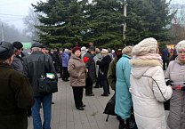 В Новомосковске прошел митинг в честь Великого Октября
