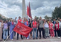 Тульский обком провел патриотический автопробег «За Родину! За народ России! За нашу Победу!»