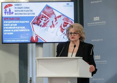 Комитет Госдумы по защите семьи, вопросам отцовства, материнства и детства провел «круглый стол», посвященный государственной поддержке семей с детьми и ее влиянии на демографическую ситуацию в РФ