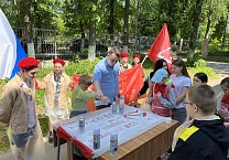 Тульский обком КПРФ продолжает патриотические мероприятия для школьников, посвященные истории Знамени Победы