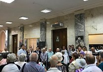 Тульский обком КПРФ организовал в городе Новомосковске выставку "Дети войны"