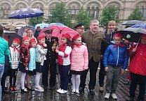 Юных туляков приняли в пионеры на Красной площади