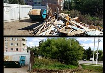 В Донском убрали мусорные площадки после рейдов коммунистов