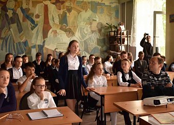 Тульский обком КПРФ организовал для кимовских школьников телемост со знаменитым полярником Виктором Боярским