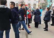 Пикеты на проспекте Ленина