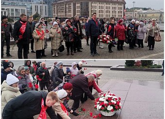 Тульские коммунисты отметили 105-летие Великого Октября автопробегом, возложениями и субботниками в районах области и круглым столом в Туле, на котором выступили Н.В. Арефьев и С. Удальцов Тульские коммунисты отметили 105-летие Великого Октября автопробегом, возложениями и субботниками в районах области и круглым столом в Туле, на котором выступили Н.В. Арефьев и С. Удальцов