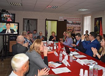 На круглом столе в Туле, посвященном годовщине Великого Октября, выступили Николай Арефьев и Сергей Удальцов